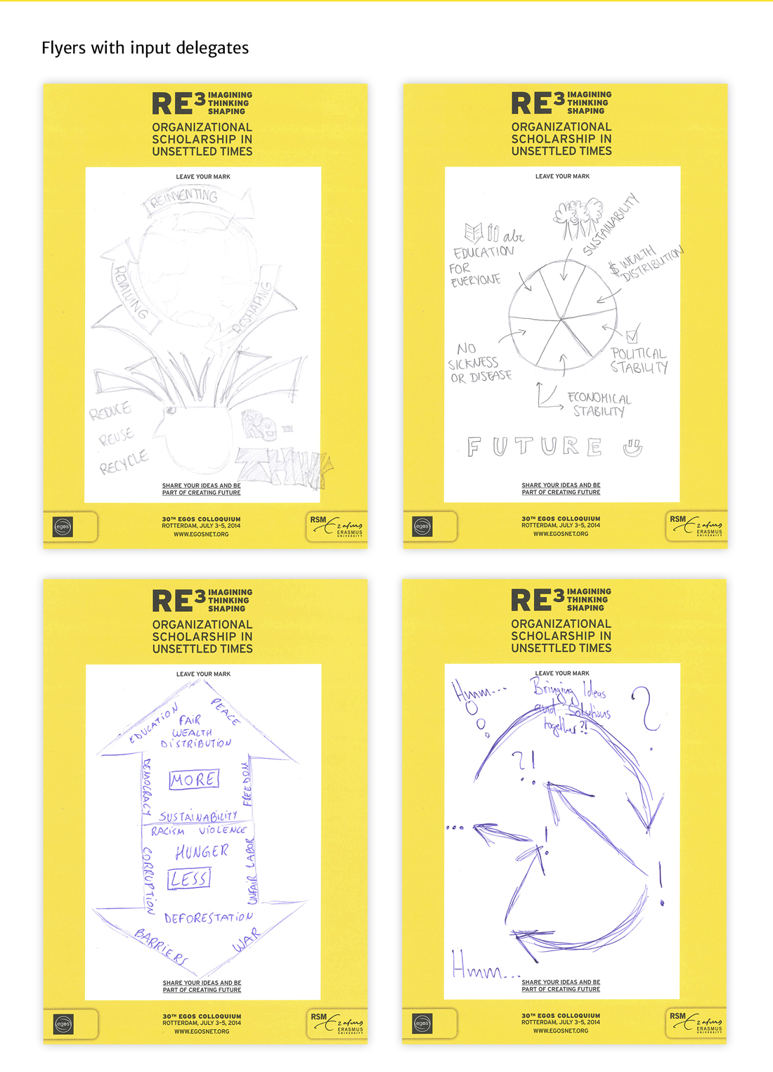 erasmus university congrex egos colloquium concept design print