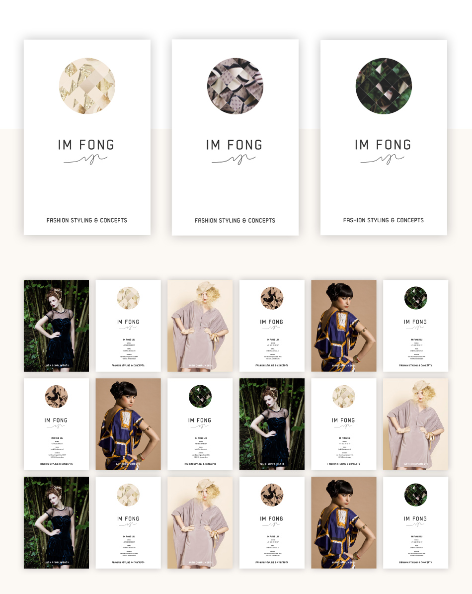 im fong liu fashion stylist branding identity design print online