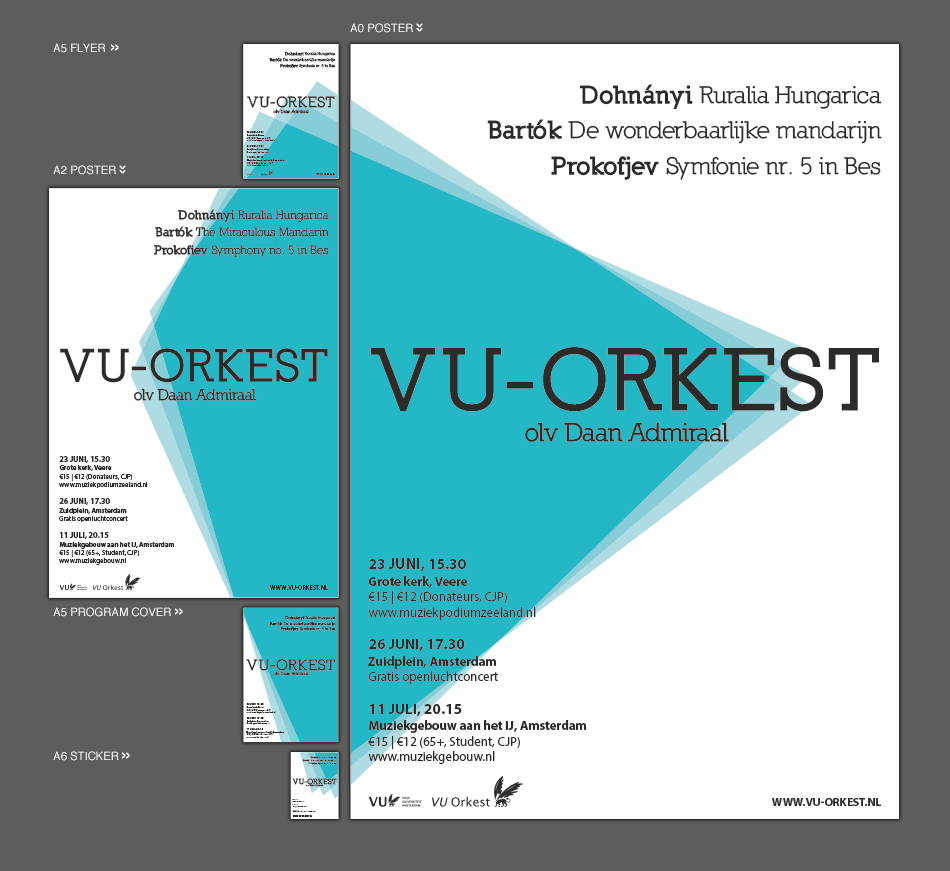 vu-orkest - concept and design, print