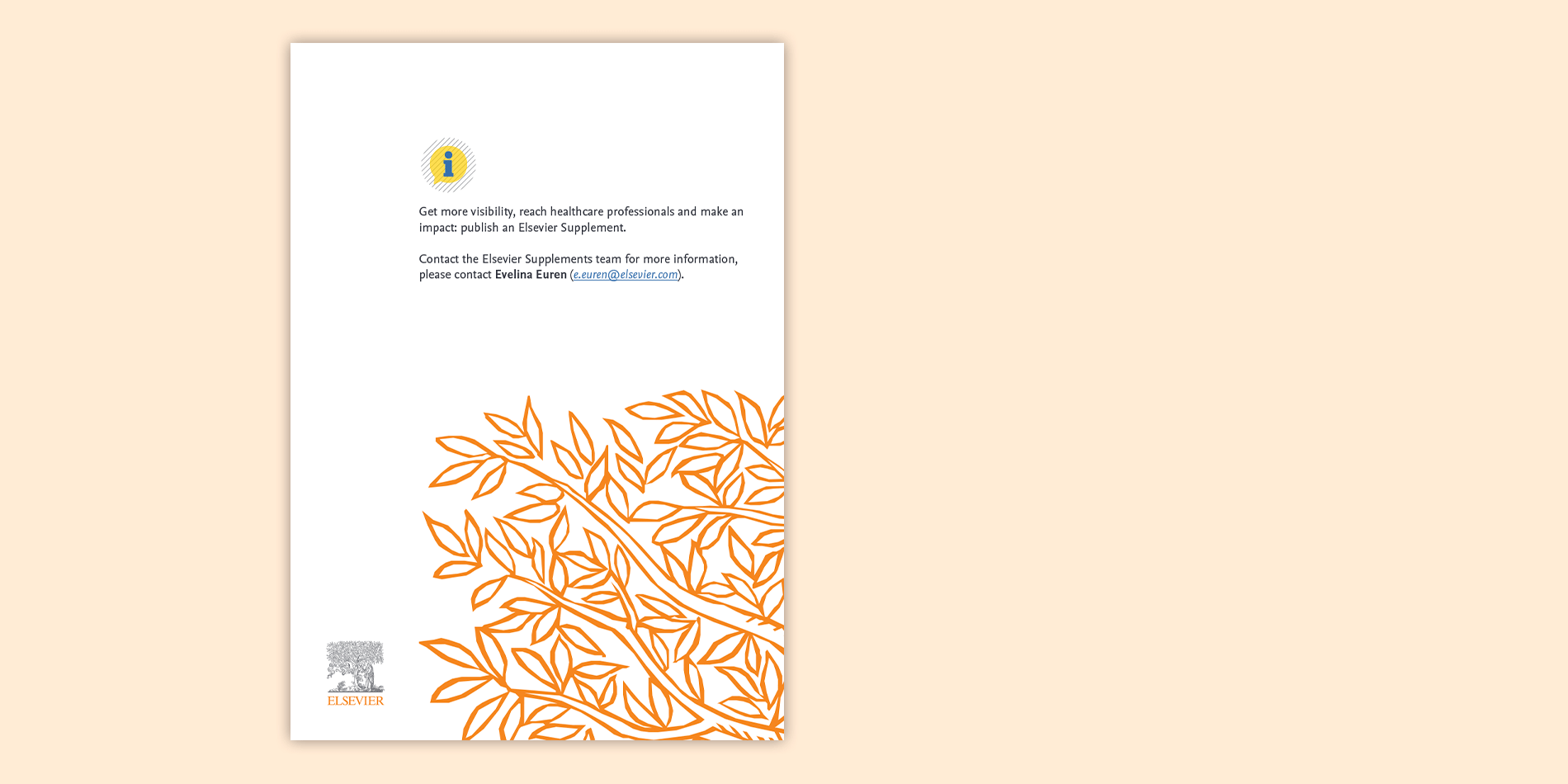 elsevier - design and layout for a supplements brochure